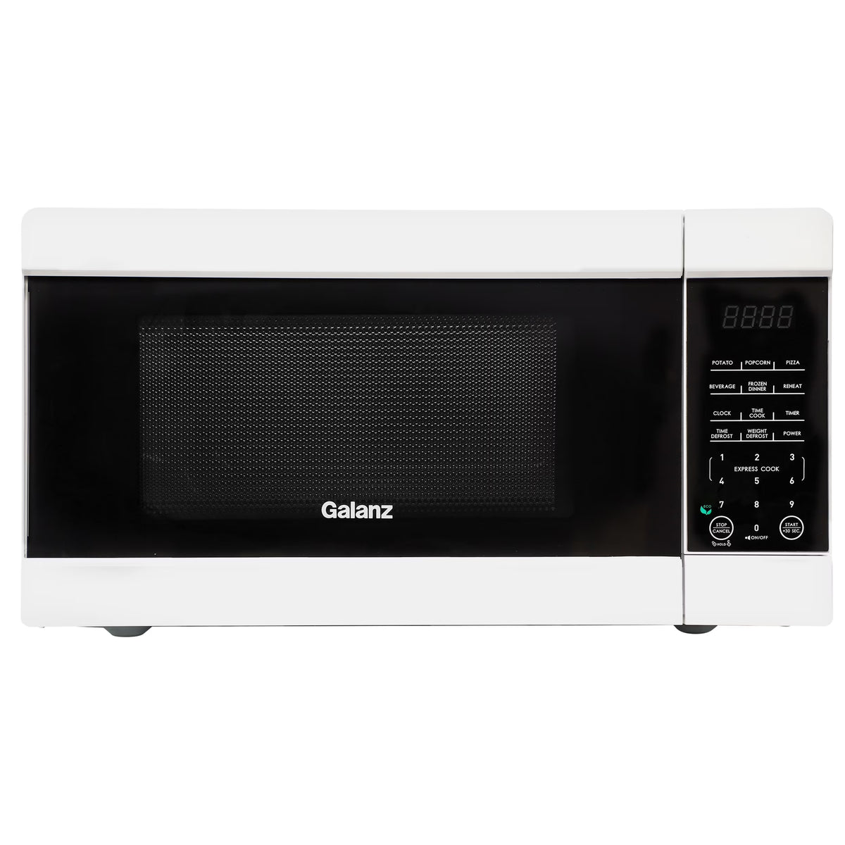 Galanz 1.1 cu ft 1000W Countertop Microwave Oven in White with One Touch Express Cooking - image 1