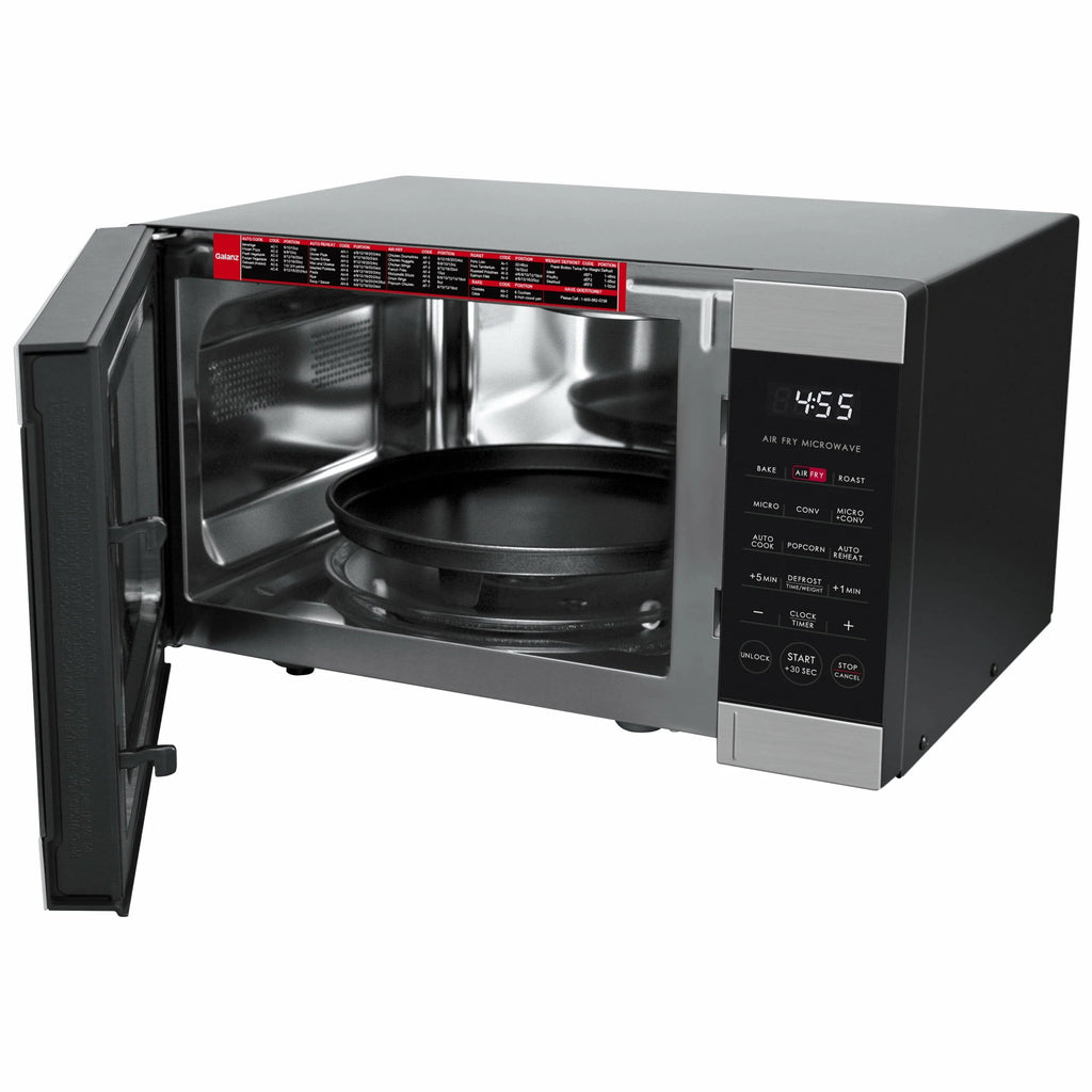 Galanz 3-in-1 Air Fry Microwave Oven, 0.9 Cu ft, 900W, Stainless Steel, Convection & Air Fry Technology - image 3