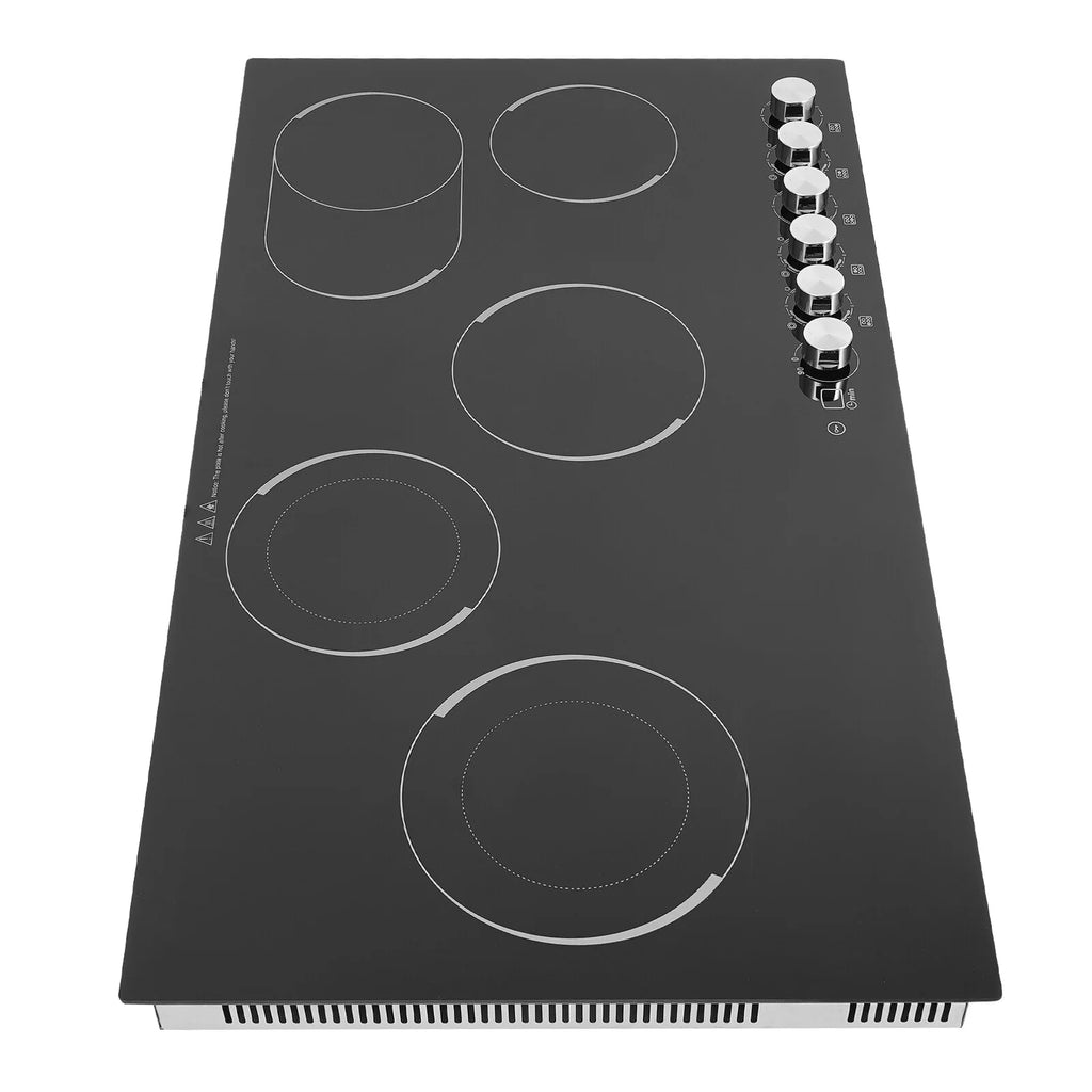110V Modern Black Electric Cooktop Electric Stovetop 5 Burners Electric Cooktop for Homes, Restaurants - image 20