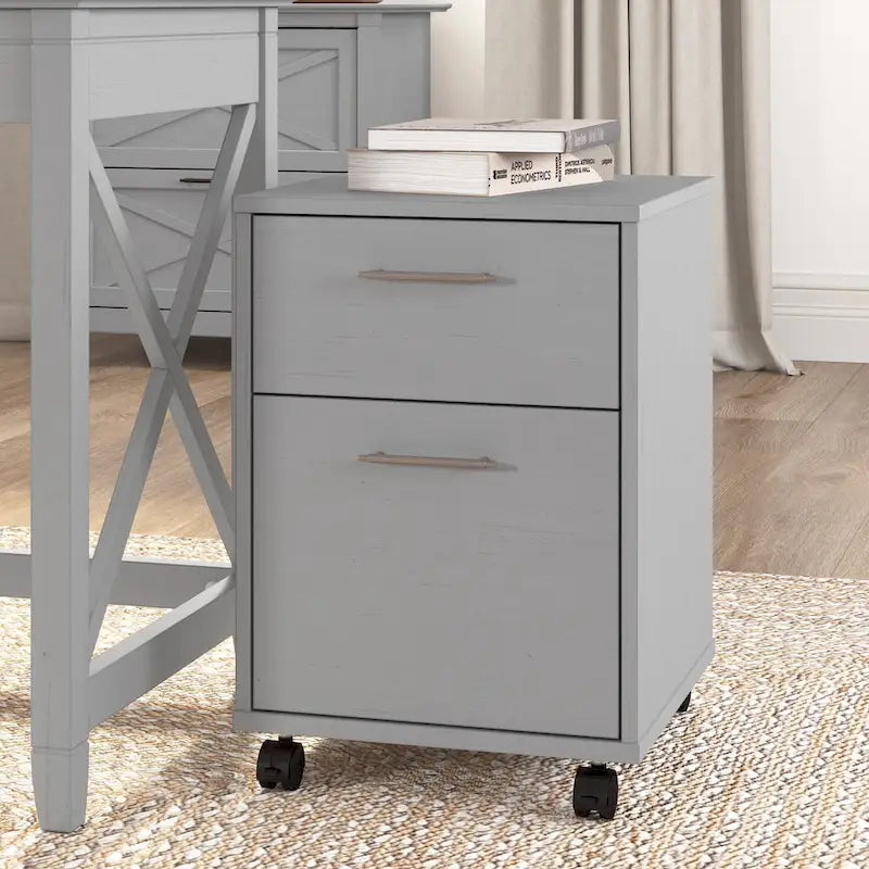 Bush Furniture Key West Mobile File Cabinet with 2 Drawers - image 35