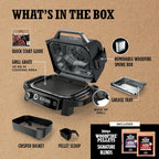7-in-1 Grill & Smoker with Thermometer, Air Fryer, BBQ, Bake, Roast, Broil - Portable Electric Outdoor Grill, Grey - image 32