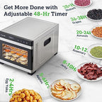 Meat jerky food dehydrator, 600 watt dehydration dryer - image 7