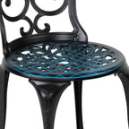 Nuu Garden 3-Piece Black Bistro Patio Set - image 3
