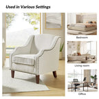 Set of 2 Lucretius Armchairs with Nailhead Trim by HULALA HOME - image 20
