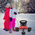 Snow Racer Sled, Ski Sled Slider Board with Twin Brakes - image 5