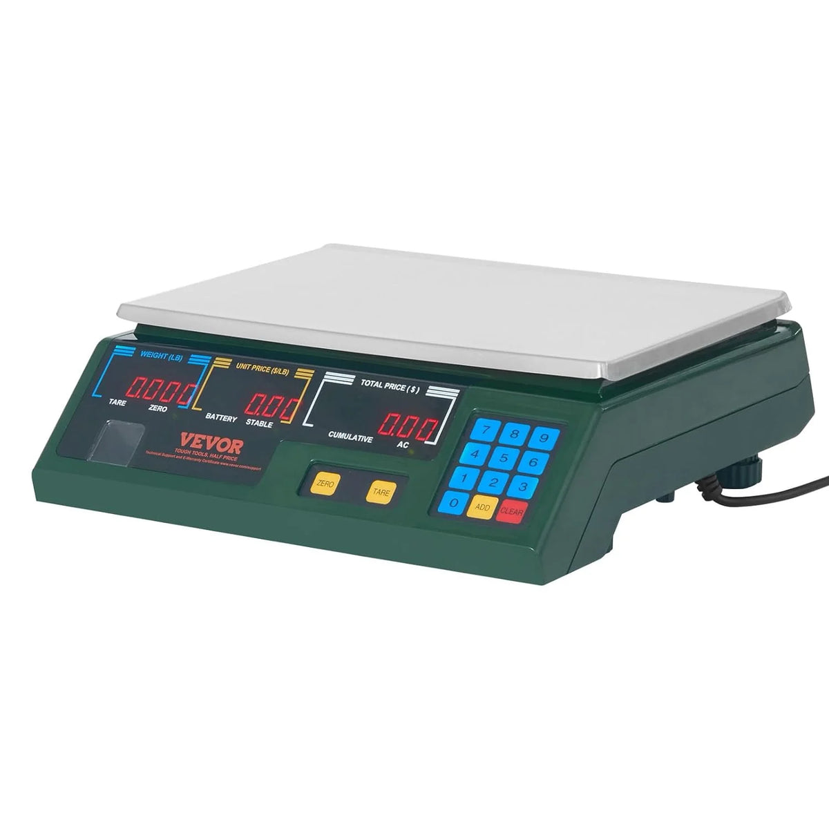 Electronic Price Computing Scale, 66 LB Digital Deli Weight Scales, LED Digital Commercial Food Fruit Meat Produce Counting Weight, for Retail Outlet Store, Kitchen, Restaurant Market, Farmer - image 12