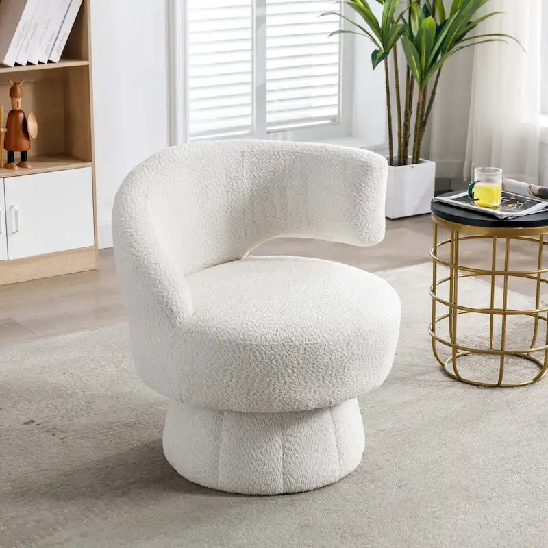 360-Degree Swivel Cuddle Barrel Accent Chairs with Plush Upholstery - image 33