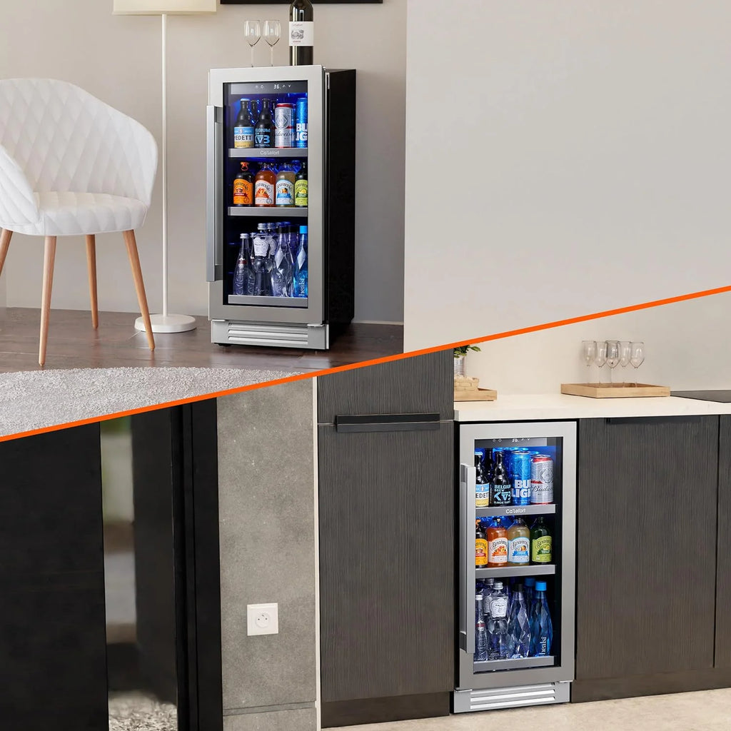 24'' Wine Cooler Refrigerator - 46 Bottle Wine Fridge Dual Zone with Modern Touch Intelligent Digital 40°-65°F Low Noise, Built in or Freestanding Wine Cooler for Home and Kitchen - image 18