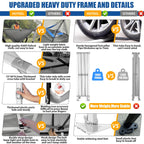HOTEEL 10x15 Heavy Duty Canopy Tent - Commercial Pop Up with UV50+, Thick Hexagonal Frame, 4 Sidewalls, Anti-Pooling Design & Roller Bag (Black) - image 21