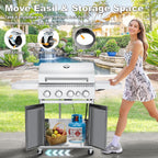 Upgraded 4 Burner BBQ Propane Gas Grill with Cast Iron Grates & Side Stove, 44,000 BTU Stainless Steel Burner Barbecue Grill for Patio, Camping, Outdoor Cooking. - image 37