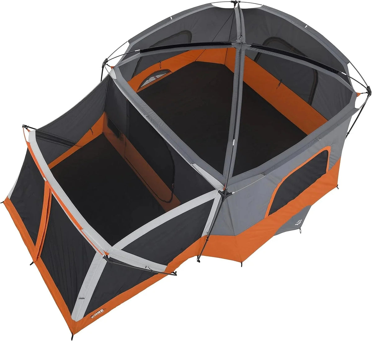 CORE Straight Wall Cabin Tents / 10 Person / 11 Person / 12 Person Large Multi Room Family Tents for Car Camping & Outdoor Adventures - image 32