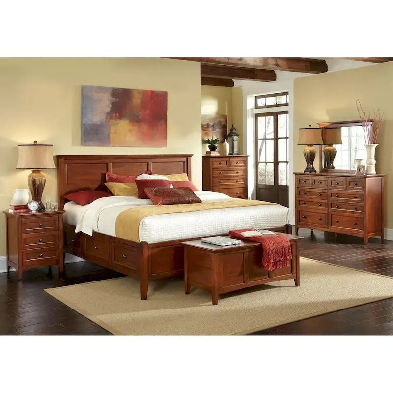 Simply Solid Aiden 6-Piece Queen Bedroom Set in Solid Wood - image 6