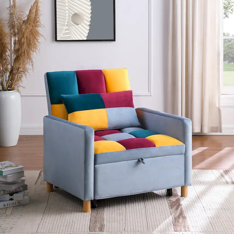 Versatile Sleeper Chair with Removable Pillow - image 2