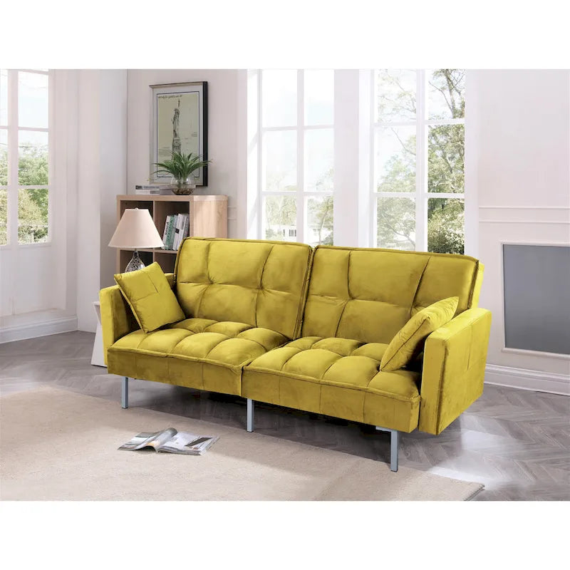 Bernal 75.6-Inch Velvet Sleeper Sofa Bed - image 25