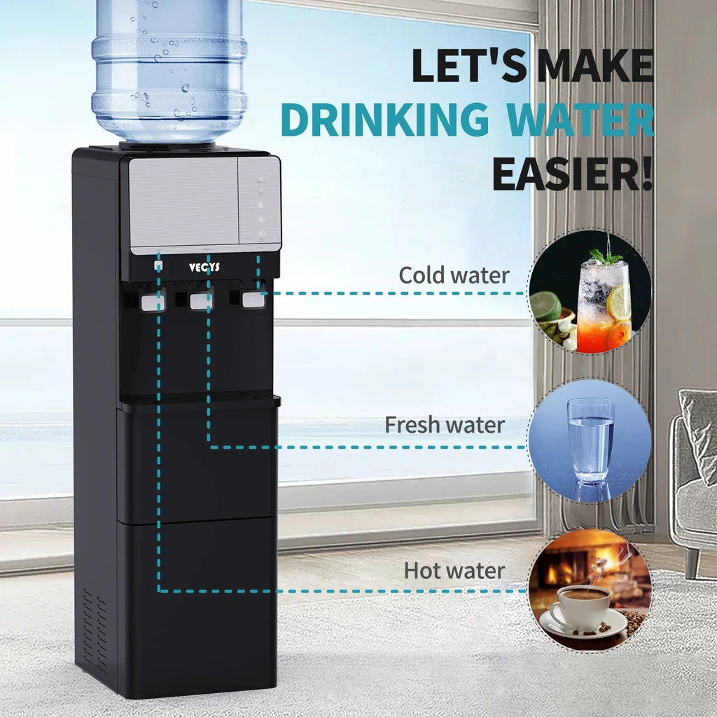 VECYS 3 5 gal Water Dispenser with Ice Maker, 27LBS Daily Ice & Child Lock - image 5