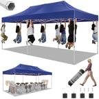 HOTEEL 10x15 Heavy Duty Canopy Tent ,Pop up Canopy for Parties Wedding,Commercial Easy up Gazebo with Roller Bag,UV 50+ &,White - image 36