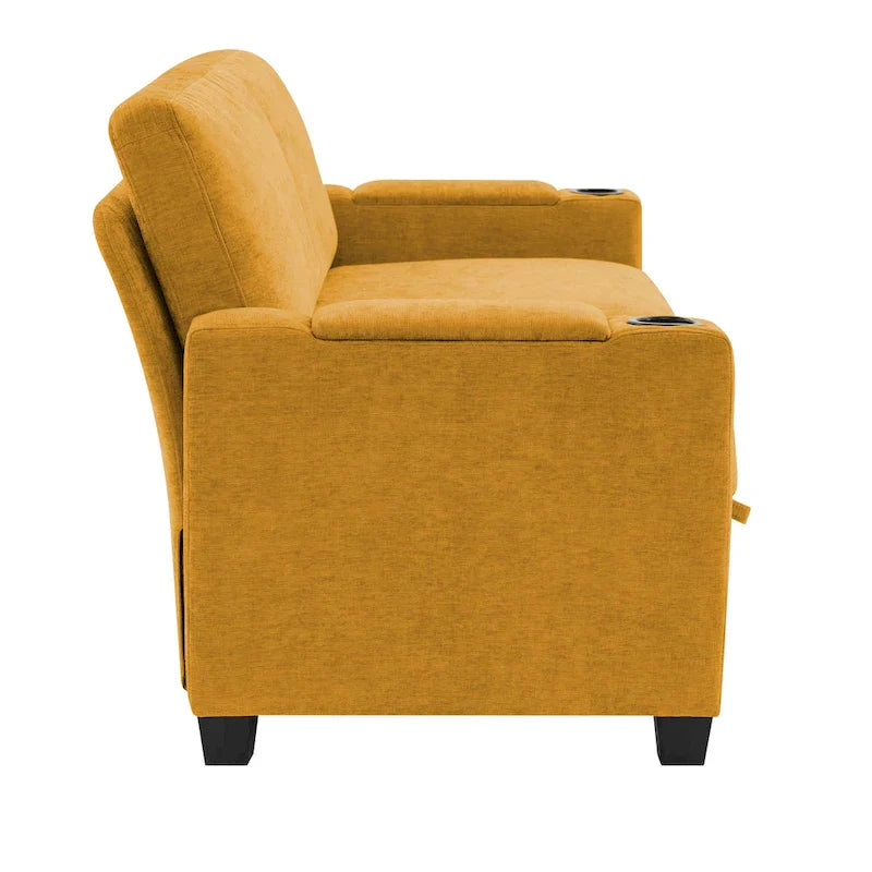 Versatile Chenille Storage Loveseat Sofa - image 34
