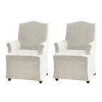 Set of 2 Alethea Upholstered Dining Chairs with Slipcovers and Solid Wood Legs by HULALA HOME - image 20