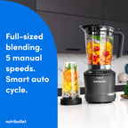 nutribullet SmartSense Blender Combo, 1400 Watt Gunmetal - image 2