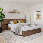 Walnut Nexera Storage Bed with Integrated Headboard - image 5