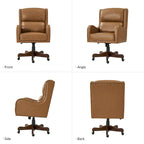 HULALA HOME Pete Adjustable Height Faux Leather Swivel Executive Chair with Tilt Mechanism - image 18
