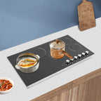 110V Modern Black Electric Cooktop Electric Stovetop 5 Burners Electric Cooktop for Homes, Restaurants - image 6