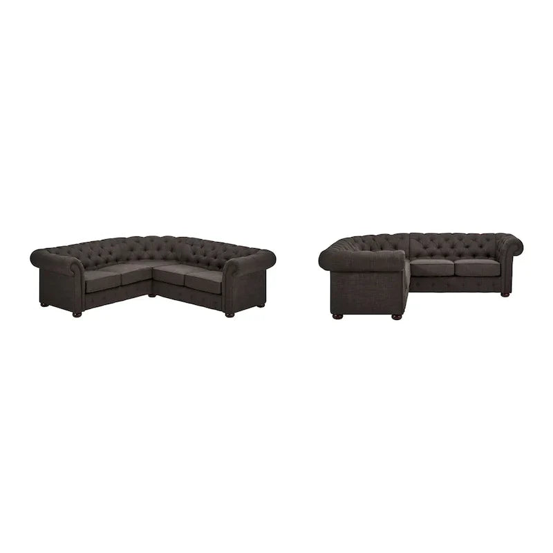 Gdansk 5-Person L-Shaped Chesterfield Sectional Sofa - image 15