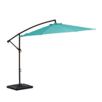 JUSTLET 10ft Heavy Duty Patio Hanging Offset Cantilever Patio Umbrella W/ 4-Piece Base Included Included, Beige - image 50