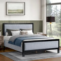 Christopher Knight Home Upholstered Platform Bed with Soft Headboard - King/Queen Size - image 1