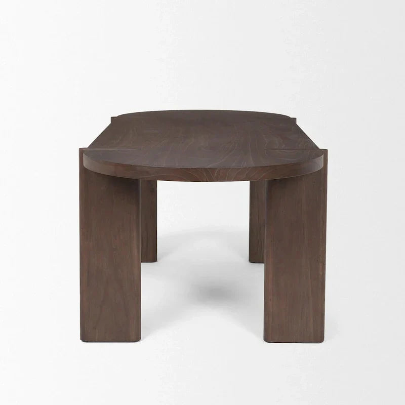 Sohan Dark Elm Oval Dining Table - Dimensions: 91.0L x 38.0W x 30.0H - image 3