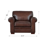 Hydeline Brookfield Premium Top Grain Leather Sofa and Chair Set - image 13