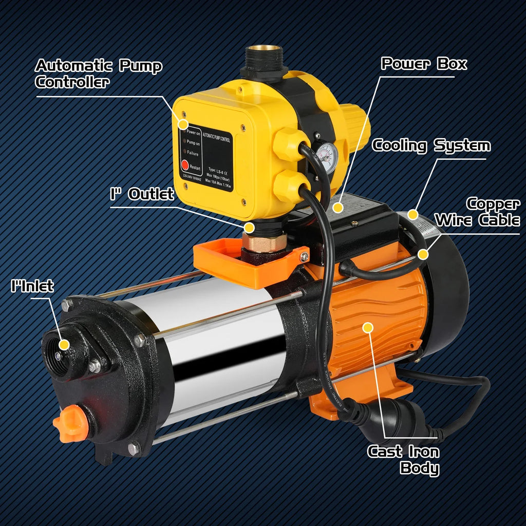 2500W Water Pump With Pressure Controller - image 7