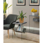 SoHo Glass End Table with Shelf by Convenience Concepts - image 5
