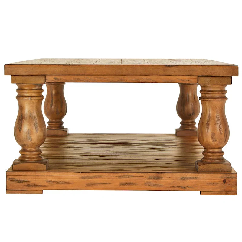 iNSPIRE Q Artisan Edmaire 55-Inch Light Natural Baluster Coffee Table - image 4