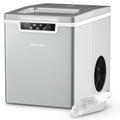 Costway Ice Maker Machine Countertop 26Lbs/24H Portable W/Scoop & Basket Silver - image 1