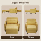 Sofa Bed Chair 3 in 1 Convertible Pullout Single Sleeper Chair Bed Spacious Multifunctional Sofa - image 12