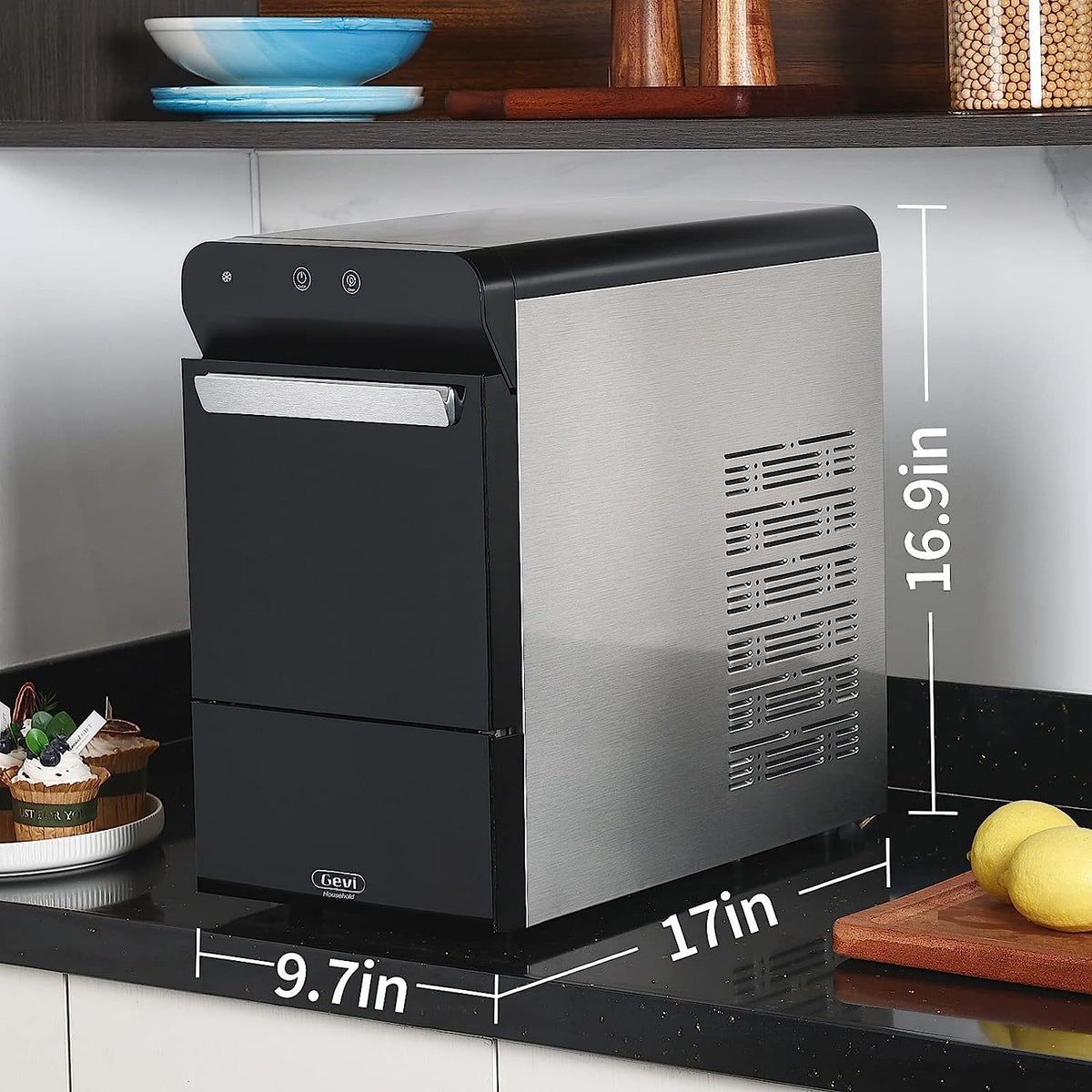 V2.0 Countertop Nugget Ice Maker / Self Cleaning Pellet Ice Maker / Open and Pour Refill / Stainless Steel Housing / - image 13