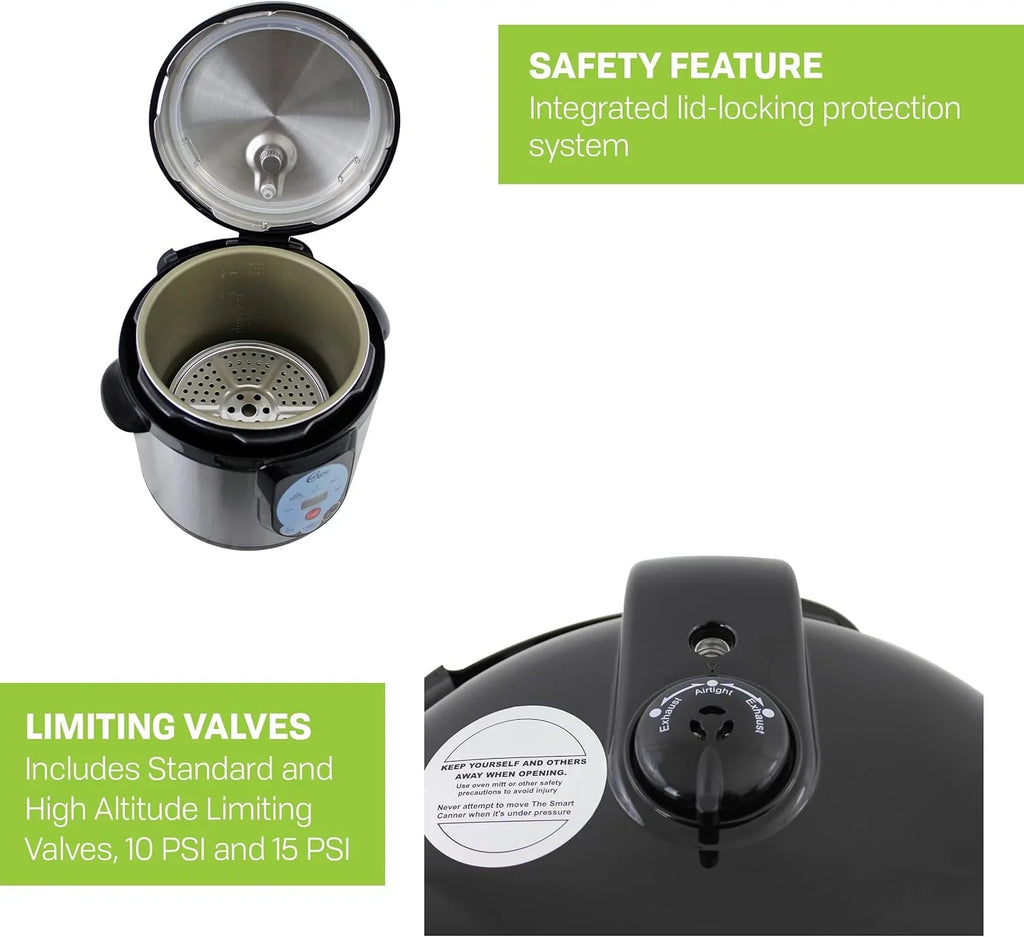 CAREY DPC-9SS Smart Electric Pressure Cooker and Canner, Stainless Steel, 9.5 Qt - image 6