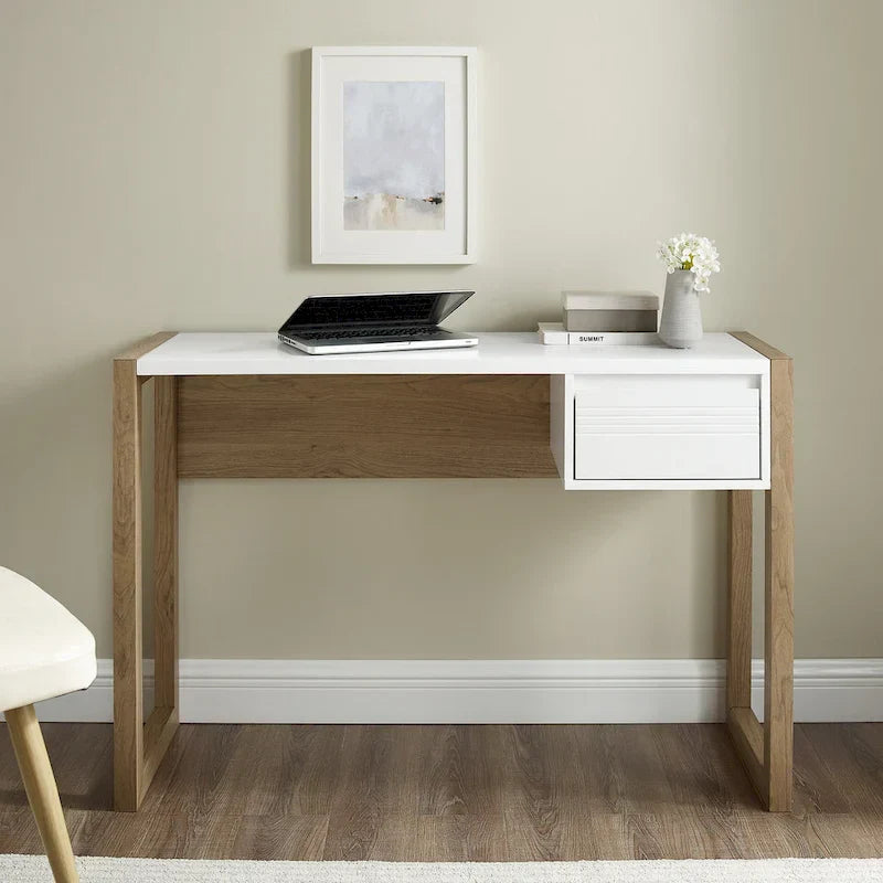 Two-Tone One-Drawer Writing Desk by Middlebrook - image 1