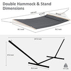 SUNCREAT 2 Person Hammock with Stand. 450 lbs Capacity - image 6