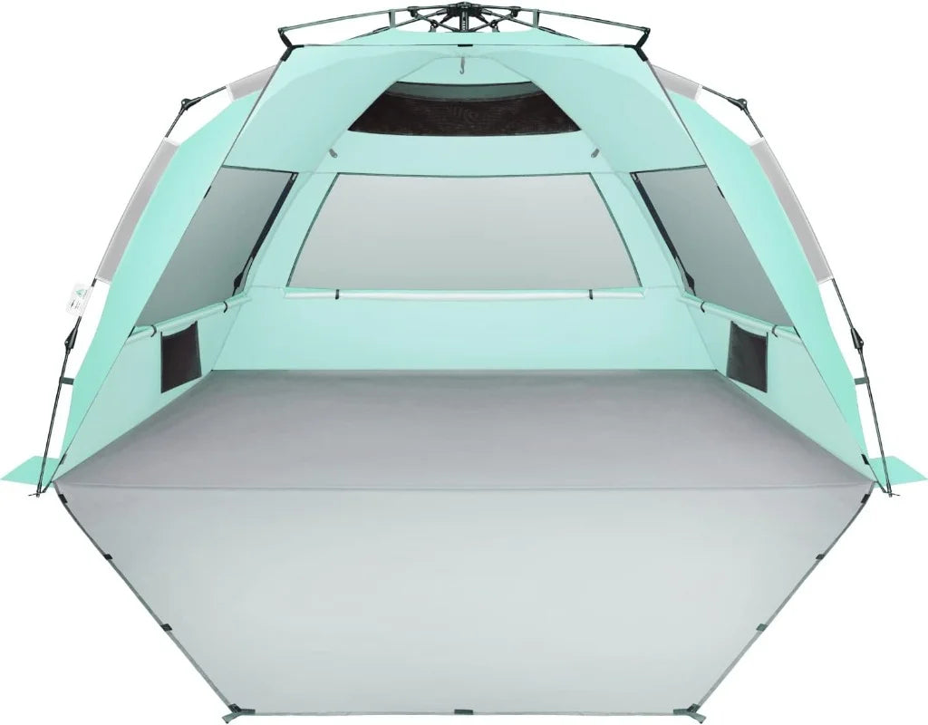 Large Pop Up Beach Tent Sun Shelter for 5-6 Person Portable Sun Shade Instant Tent - image 6