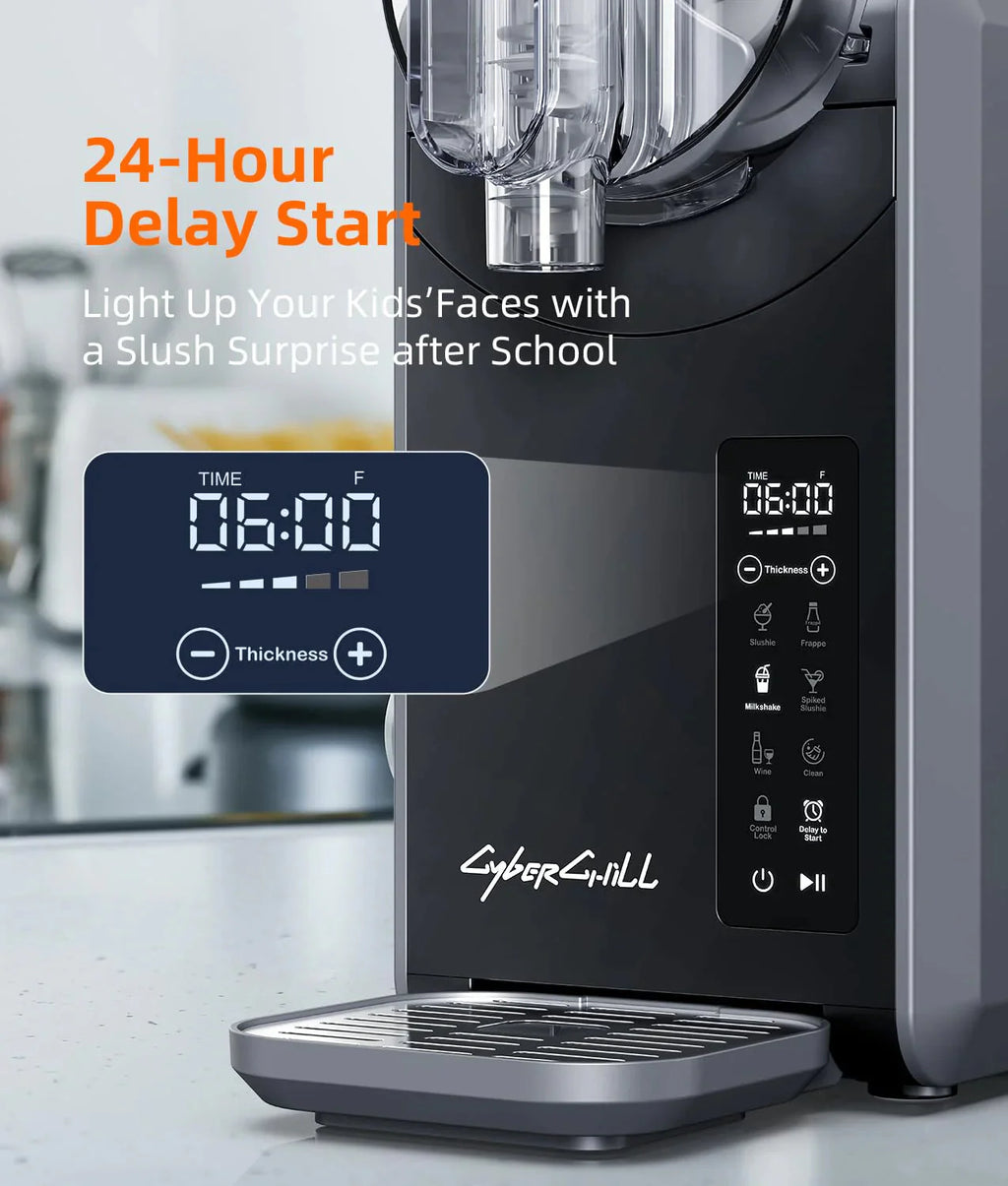Slushie Machine - Professional Frozen Drink Maker No Ice Needed- 70 oz Slushy Machine for Home with LED Display - One-Touch Reservation & 6 Pre-set Programs for Frozen Margaritas, Frappés & Ice Cream - image 4
