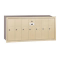 Vertical Mailbox - 7 Doors - Sandstone - Recessed Mounted - USPS Access - image 1