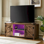 Rustic Farmhouse Barndoor TV Stand - Entertainment Center for TVs up to 70 Inches - image 8