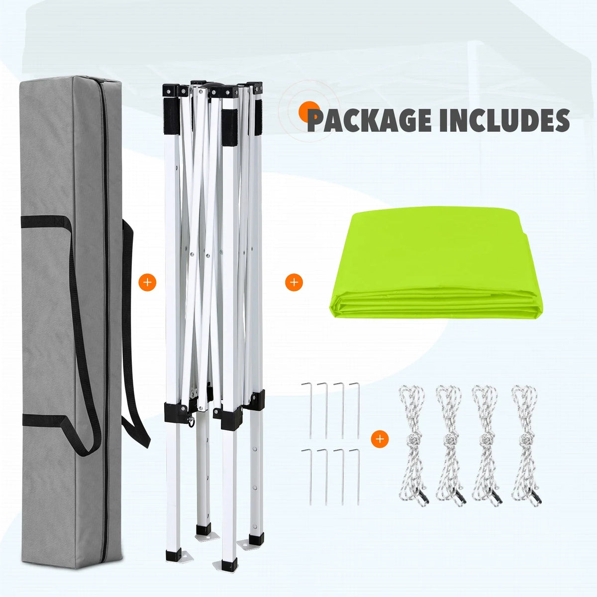 EAGLE PEAK 5x5 Pop up Canopy Tent Instant Outdoor Canopy Easy Set - up Straight Leg Folding Shelter（blue） - image 146