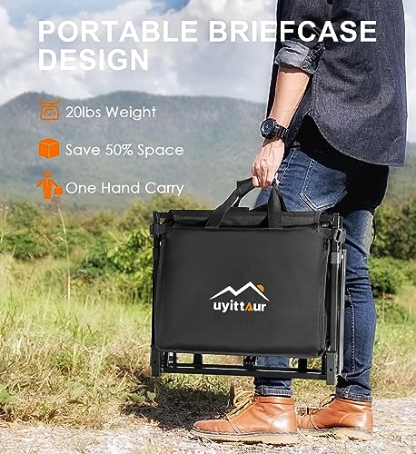 Uyittour Collapsible Wagon Cart Heavy Duty Foldable, Utility Grocery Wagon for Camping Sports Shopping - image 7