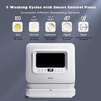 Portable Countertop Dishwasher with 7.5L Water Tank - image 3