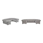 Gdansk 9-Person U-Shaped Chesterfield Sectional Sofa - image 9