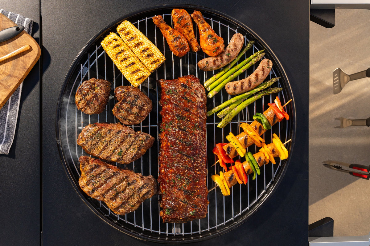 Expert Grill Kettle Cart with Pizza Accessories and Warming Rack - image 38