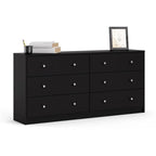 Pemberly Row 3PC Engineered Wood Dresser and Nightstands Bedroom Set in Black - image 13
